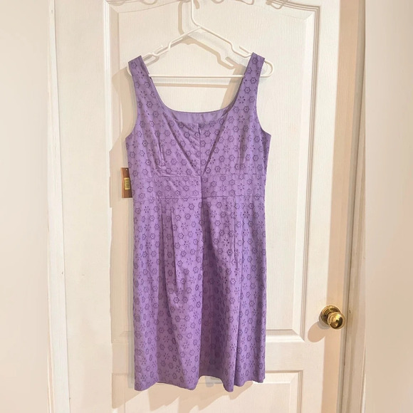 FINAL PRICE NWT Cremieux Purple Lace Dress - Picture 3 of 10